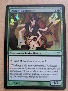 mtg CHAMPIONS OF KAMIGAWA OROCHI SUSTAINER green foil card MTG 236 - Picture 1 of 2
