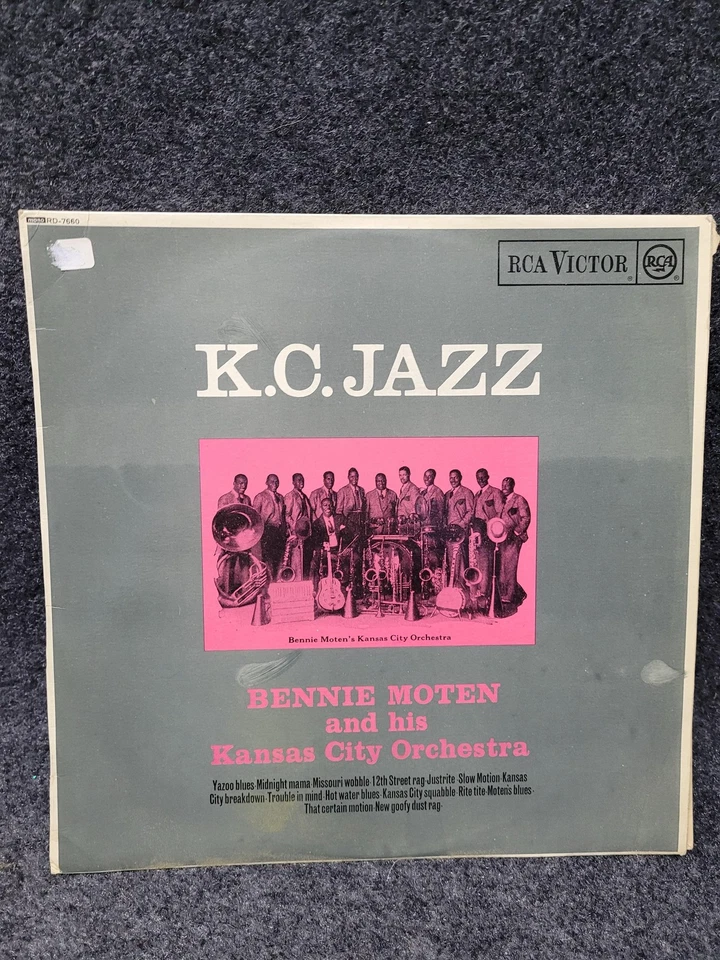 Vintage Bennie Moten K.C. Jazz Vinyl Record Kansas City Orchestra RCA RD-7660 - Image 1 of 4