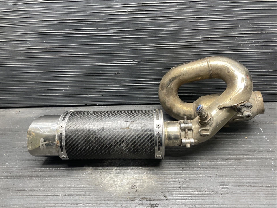 2008 Yamaha YZF R6 Delkevic carbon fiber exhaust muffler #52225 - Image 1 of 4