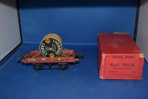 Hornby 0 Gauge Flat Truck With Cable Drum NE 35958 (Excellent Boxed) - Picture 1 of 5