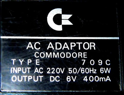 Vintage COMMODORE Netzteil 709C 6V 400mA Steckernetzteil Ladegerät Power Supply - Bild 1 von 4