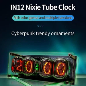 IN12 Glow Tube Clock Accurate Time Display with Colorful Light Function - Bild 1 von 12