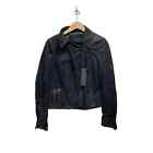 NWT DROMe Lamb Leather Jacket Black Shinny Women’s Size Medium
