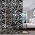 24pc Black Hanging Room Divider PVC Decorative Wall Screen Panel DIY Home Office
