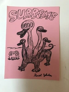 Supreme Daniel Johnson Entenaufkleber SS14 pink - Bild 1 von 1