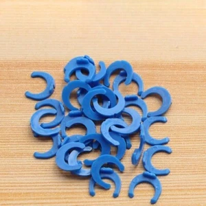100PCS 1/4" Inch Locking Clips Collets RO Reverse Osmosis Filter Push Fittings - Picture 1 of 6