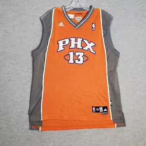 Phoenix Suns Men Jersey XL Orange Steve Nash 13 Adidas Logo Sleeveless NBA READ - Picture 1 of 10