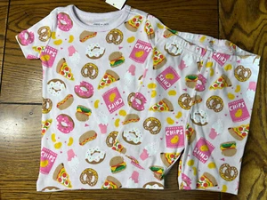 NWT Janie and Jack Good Night Snack Favorites Short Pajama Set Girls Size 2T - Picture 1 of 5