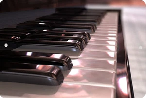 Klavier Schild 8 x 12 Musik Emblem Version #1 - Bild 1 von 1