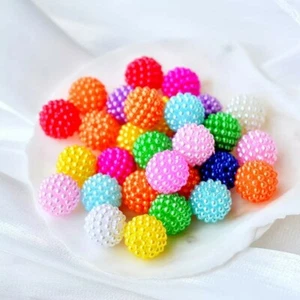 Bayberry Beads For Jewellery Making Acrylic Round Bright Spacer 10mm Beads x20 - Picture 1 of 11
