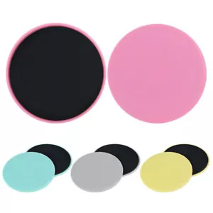 2PCS Exercise Sliding Gliding Disc Fitness Core Slider Sport Full Body Workout - Picture 1 of 20