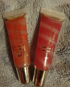ELF Lipgloss Duo Super Glossy Lip Shine Rosa Getönte 8ml Schimmernd Glitzernd - Bild 1 von 3