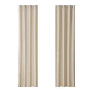 Artiss 2X Blockout Curtains Blackout Window Curtain Eyelet 140x230cm Beige - Picture 1 of 7