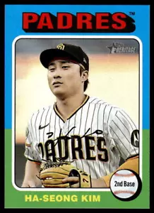 2024 Topps Heritage #417 Ha-Seong Kim San Diego Padres - Picture 1 of 2