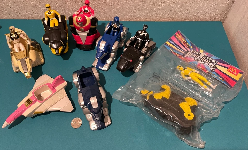 Power Rangers e Veículos 1995 McDonald's Happy Meal Brinquedos - NOVO E USADO - Imagem 1 de 1