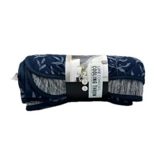 Life Comfort Cooling Throw 60" X 70" Navy Blue - Picture 1 of 5