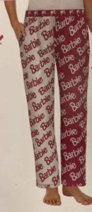 Barbie Pyjamahose mit Größe XL 16/18 Plus Schlaf Lounge Velour Barbiecore pink - Bild 1 von 6