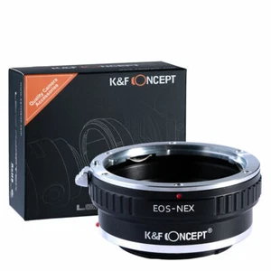 K&F Concept adapter for Canon EOS EF lens to Sony E NEX a5000 a6000 A72 A7R3 A7c - Picture 1 of 8