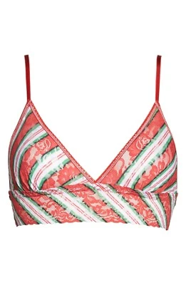 Bralette triangular HANKY PANKY It's a Wrap 6L7426 nuevo con etiquetas $48 talla XS pequeño verde rojo Foto 1 de 4