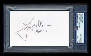 JON MILLER SIGNED INDEX CARD PSA/DNA AUTO SAN FRANCISCO GIANTS BROADCASTER HOF - Picture 1 of 1