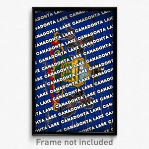 Canadohta Lake Pennsylvania Poster (PA City Souvenir 11x17 Town Print) - Picture 1 of 1