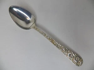 KIRK & SON REPOUSSE STERLING SILVER TEASPOON 5 7/8" NO MONOGRAM - Picture 1 of 3