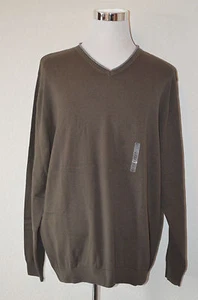 Roundtree & Yorke Herren XLT olivgrün Langarm V-Ausschnitt Pullover $ 69,00 (M64) - Bild 1 von 2