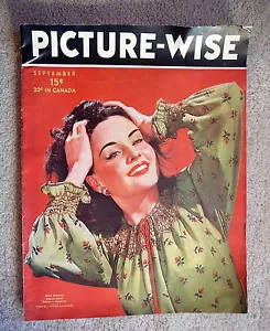 PICTURE-WISE MAGAZINE - SEPTEMBER 1945 - JEAN CONRAD - AVA GARDENER - GOOD - Imagen 1 de 3