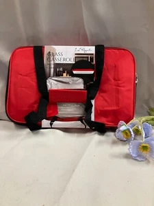 Cazuela de vidrio Le Regalia con bolsa de transporte aislante. 13.5"x8"x2" - Imagen 1 de 2