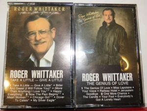 Lot-2 Cassettes Tapes-Roger Whittaker-New -Genius Of Love-Used Take A Little Giv - Imagen 1 de 9