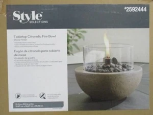 Style Selections 11-in Gray Ceramic Tabletop Torch *NEW* - Picture 1 of 8