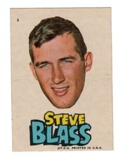 1967 Topps Pittsburgh Pirates Sticker #4 Steve Blass, Near Mint Condition^