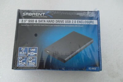 Sabrent 2.5" SSD & SATA to USB Enclosure Ext Hot Swappable PC/Mac EC-UK25 NEW - Image 1 of 4