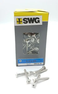 Fassadenschrauben  Holzschrauben Edelstahl A4 5,5x35mm - 5,5x55mm weiss RAL9010 - Bild 1 von 4