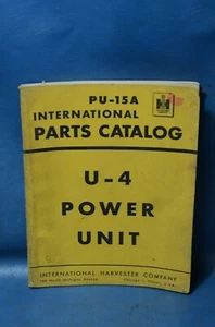 International PU-15 U-4 Parts Catalog Maintenance Guide Shop Book Repair Manual - Picture 1 of 11