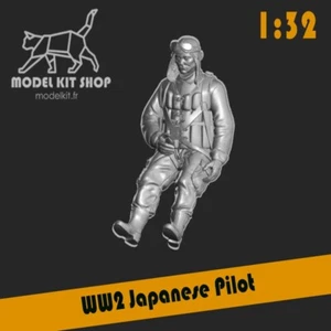 1:32- WW2 Pilote Japonais by modelkit.fr - Photo 1/3