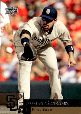 2009 Upper Deck Adrian Gonzalez 315 San Diego Padres - Image 1 of 2