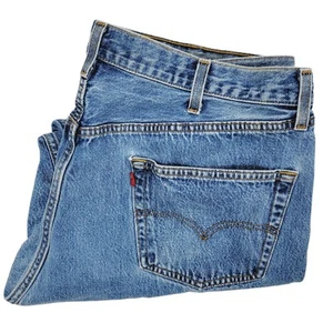 LEVI'S 501 *VINTAGE* 90s Button Fly 100% Cotton Straight Leg Jeans W42 L30 (27) - Picture 1 of 6