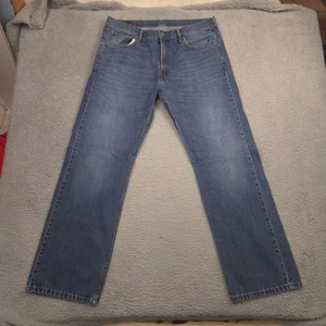 Levis 569 Loose Straight Jeans Mens 36x34 Blue Denim Mid Wash Relaxed Fit - Picture 1 of 10