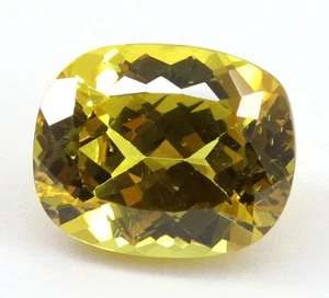 Superb Natural 10.00Ct  Yellow Mali Garnet Cushion Cut Certified Loose Gemstone - Picture 1 of 8