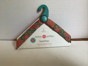 Switch Flops Straps Dolores Sz L Phillips Interchangeable Flip Flop Turquoise - Picture 1 of 2