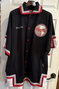 Vintage Platinum FUBU HARLEM GLOBETROTTERS Warm up Jersey Sz 2XL Black - Picture 1 of 9