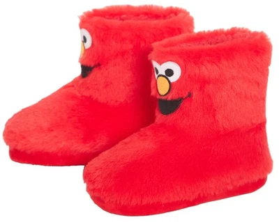Sesame Street Slipper Boots Kids Elmo Cookie Monster Fleece Slippers House Shoes - Image 1 of 4