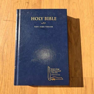 Holy Bible King James Version Hardback Cover Navy Blue - Bild 1 von 7