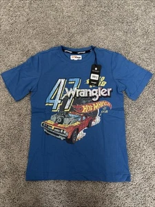 NWT Boys Wrangler Hot Wheels Collection Size Large Short Sleeve Shirt New - Picture 1 of 4