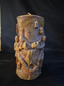  Carved Candle alldurn Baden Johan Gunter Pillar Trappist Monks Brewery Beer Keg - Picture 1 of 12