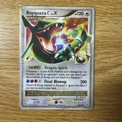 Rayquaza C LVL x 146/147 Supreme Victors Holo Rare 2009 Pokemon Card  - Image 1 of 2