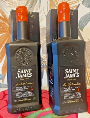 2 SAINT JAMES EPHEMERES 6 2006 54.4% 2x70cl RHUM AGRICOLE -25% DISCOUNT - Immagine 1 di 3