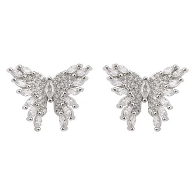 Universal Earphone Clip For Freeclip Fully crystal Butterfly Pattern For - Image 1 of 4