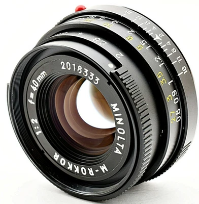* Верхний новый * MINOLTA M Rokkor 40 мм F/2 объектив Leica M держатель для CL CLE из Японии - Изображение 1 из 4